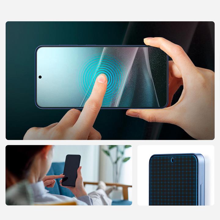 Actual product image Spigen Elite Shield "Ez Fit" for Samsung Galaxy S25 Clear (1 Piece, Samsung Galaxy S25)