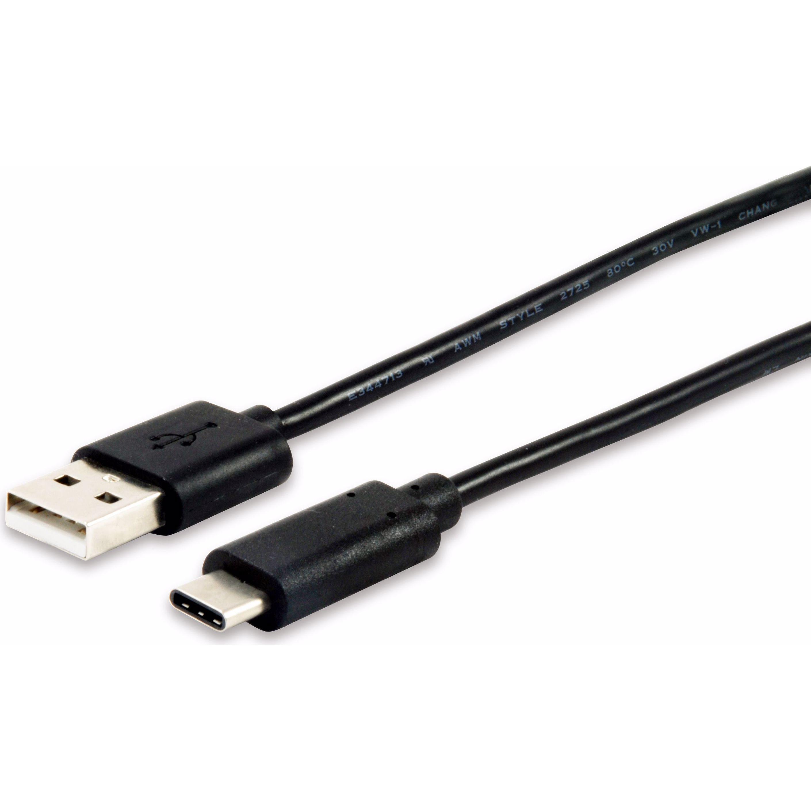 equip USB A – USB C (1 m, USB 2.0), USB Kabel