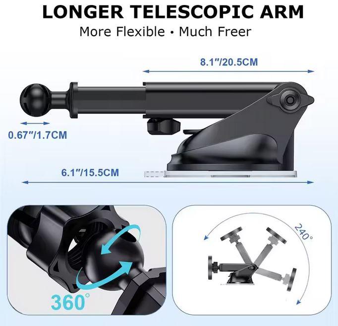Immagine prodotto PhoneLook Porta telefono magnetico per auto MagSafe ultra resistente e regolabile per parabrezza