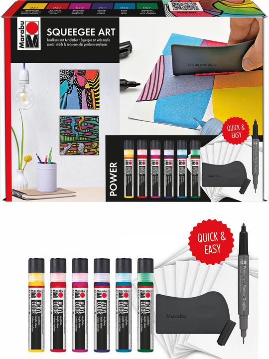 Actual product image Marabu - Rakelkunst mit Acrylfarben (25 ml)