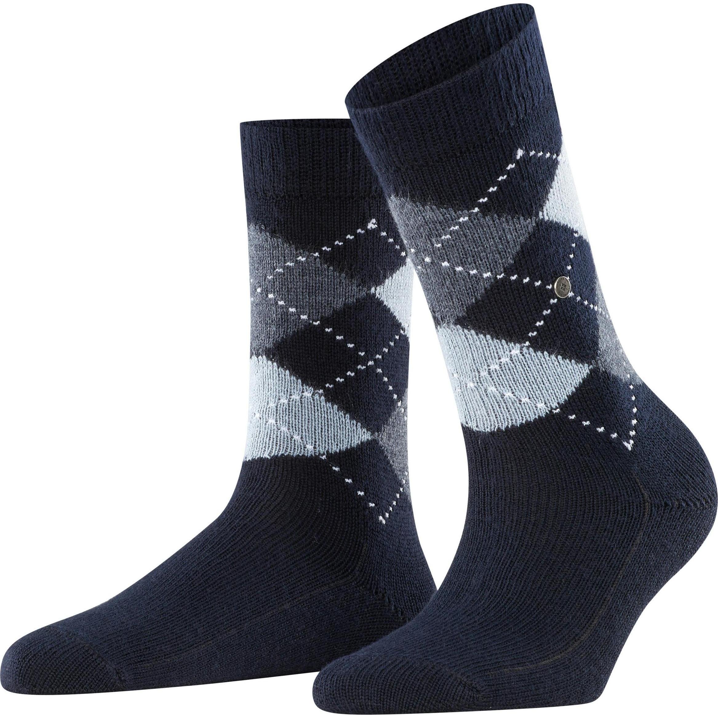 Burlington, Damen, Socken, W's Whitby, Blau, (Einzelpack, 36 - 41)