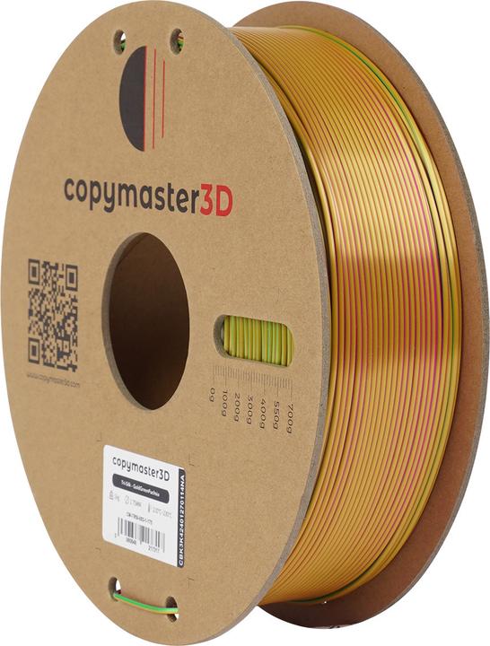 Actual product image Copymaster3D Tri-Silk 3D Filament, 1.75 mm, gold/green/fuchsia (1.75 mm, 1000 g)