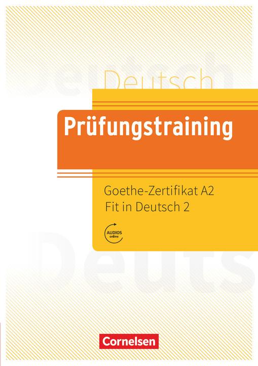 Actual product image Prüfungstraining DaF, A2, Goethe-Zertifikat A2: Fit in Deutsch 2, Übungsbuch mit Lösungen und (German, Spiros Koukidis, 2021)
