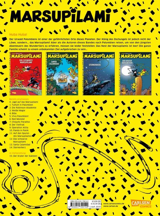 Produktbild Marsupilami 14: Sternenherz (Deutsch, André Franquin, Stéphan Colman, 2019)