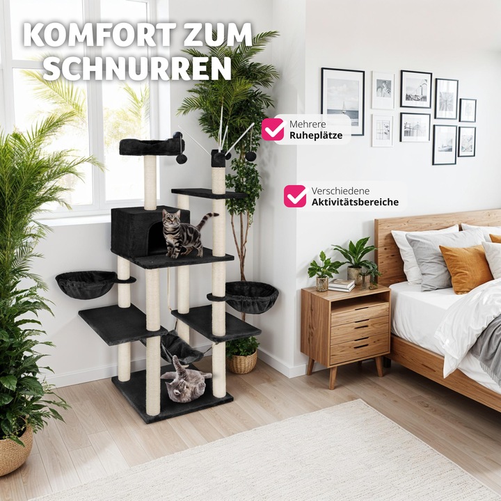 Produktbild tectake Lilou (165 cm, Schwarz)