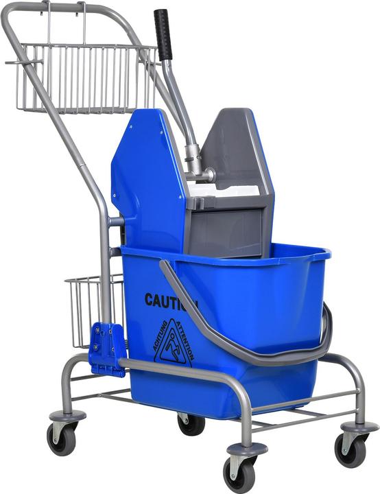 Produktbild Homcom Putzwagen Kunststoff, Metall Blau