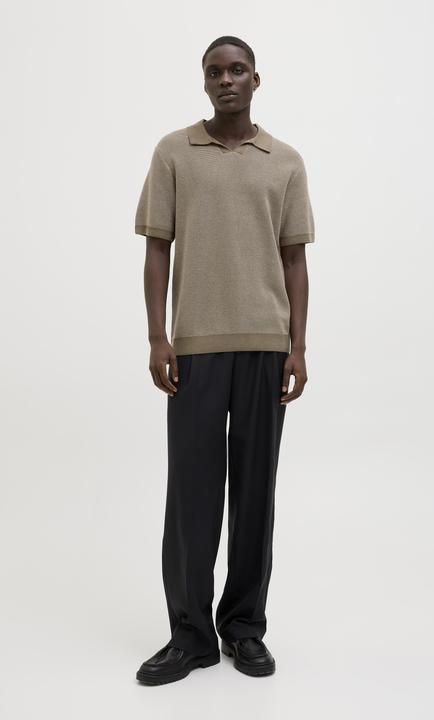 Produktbild Jack & Jones Jprcceaston Knit Split Neck Ss Sn (XS)