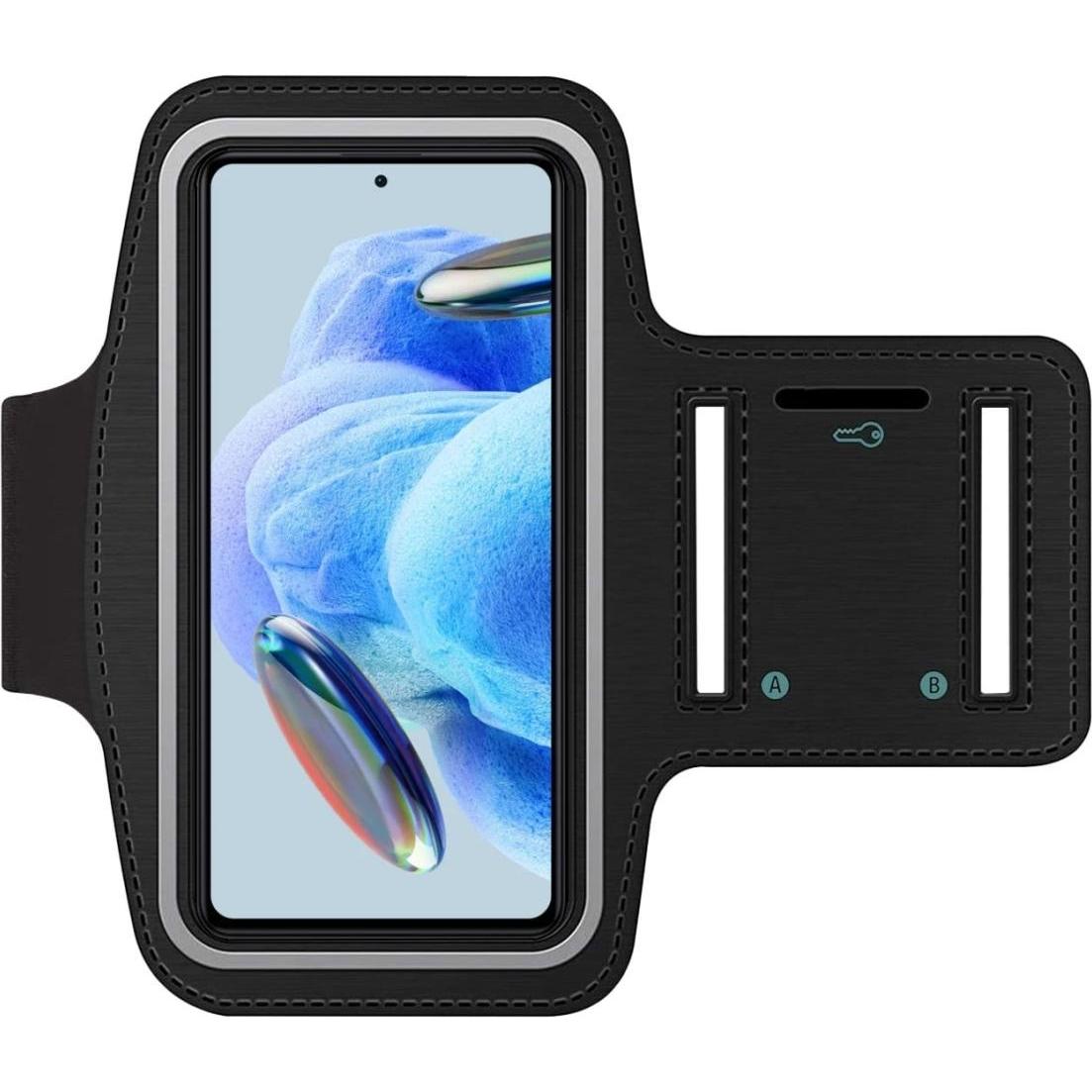 SmartFitness Xiaomi Redmi Note 12 Pro 5G Handy Sport Armband, Smartphone Sportarmband, Schwarz