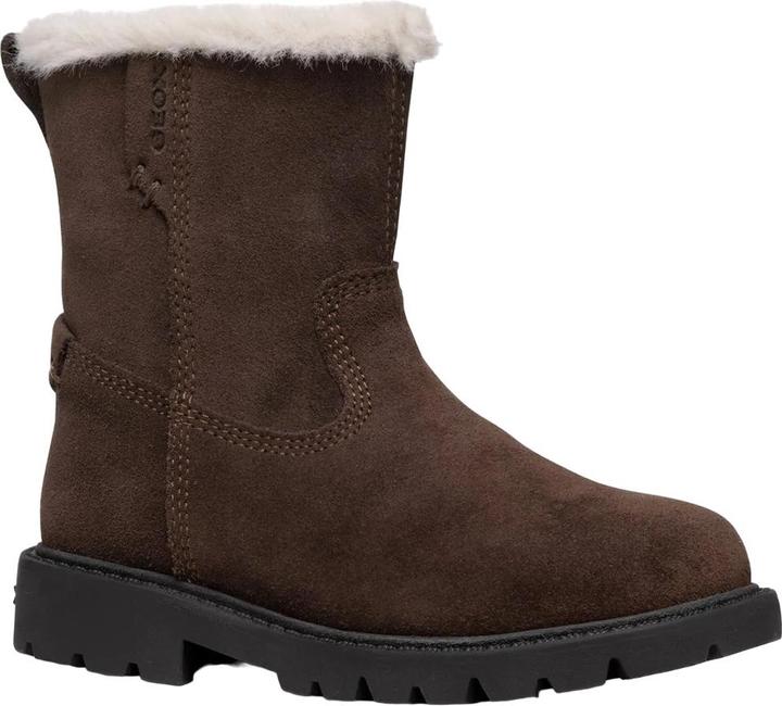 Actual product image Geox Girls Shaylax Patent Suede Ankle Boots (32)