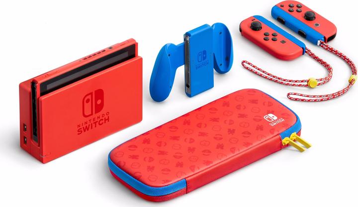 Actual product image Nintendo Switch - Mario Red & Blue Edition