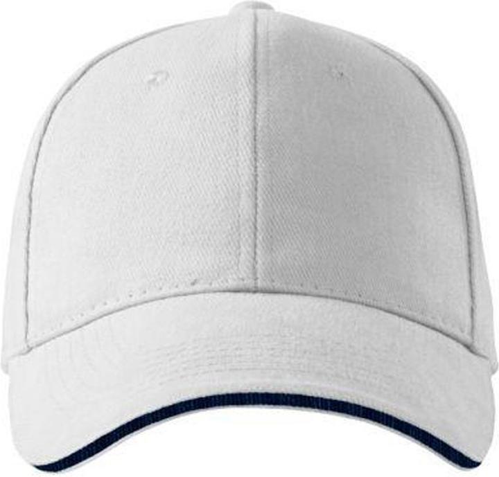 Actual product image Malfini 6 Panel Cotton Sandwich Peak Baseball Cap