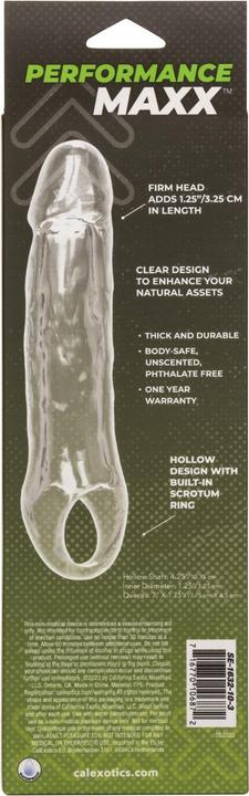 Actual product image CalExotics California Exotics - Performance Maxx Clear Extension 5,5 Transparent