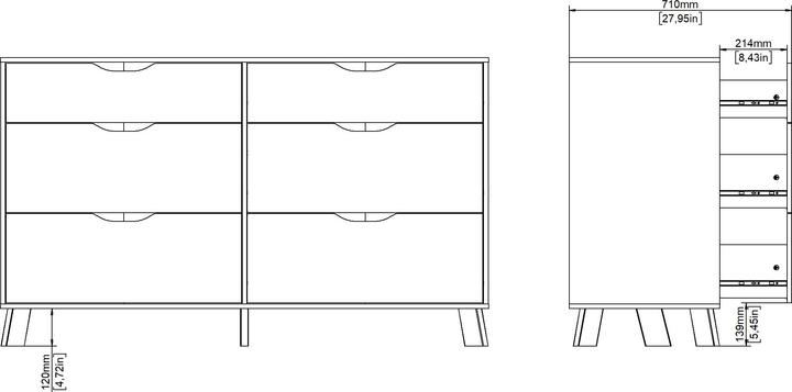 Image du produit Tvilum Ikast (155.70 x 48.10 x 92.20 cm)