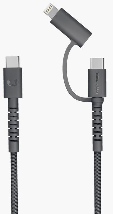 Actual product image Fresh'N Rebel Fresh 'n Rebel USB-C Combo Cable Grey (2 m, 60 W)