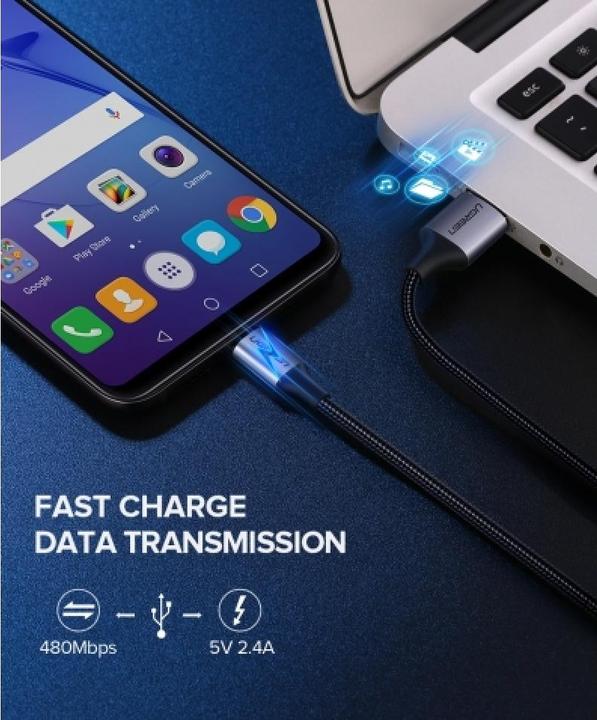 Actual product image Ugreen Micro USB to USB-A 2.0 Cable (1.50 m, USB 2.0, 18 W)