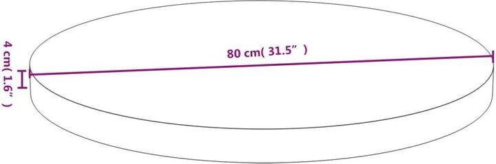 Produktbild vidaXL Douglas (80 x 4 cm)