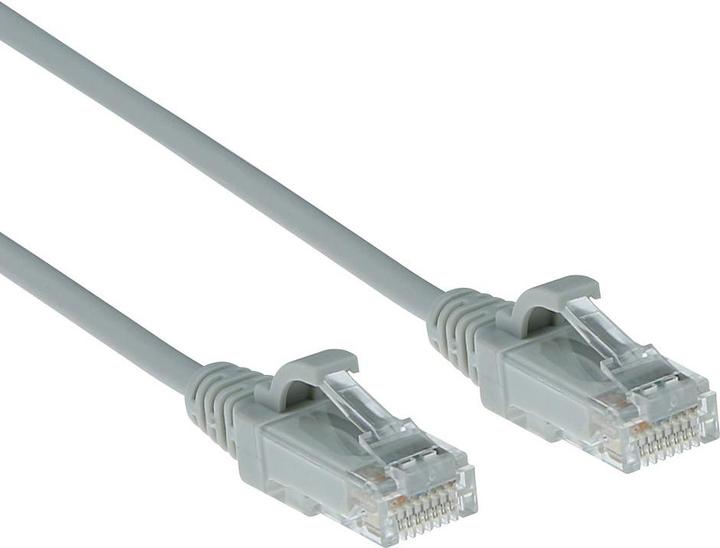Produktbild Grey 5 meter LSZH U/UTP CAT6 datacenter slimline patch cable snagless with RJ45 connectors (U/UTP, CAT6, 5 m)