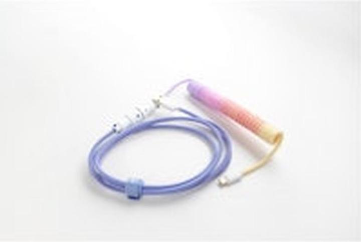 Produktbild Ducky Premicord Afterglow Coiled Cable, USB Typ C auf Typ A - 1,8m (1.80 m, USB 2.0)