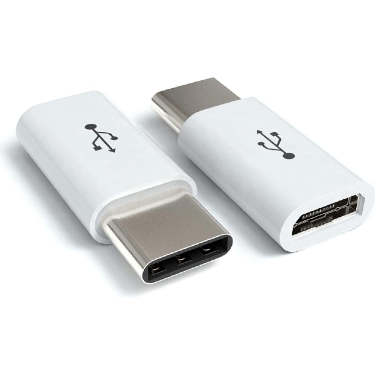 Thumbnail - PowerGuard MicroUSB auf USB-C Adapter (Micro USB, USB Typ C), Mobilgerät Adapter, Weiss