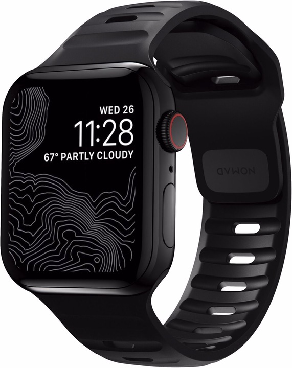Nomad Sport Strap V2 44mm/42mm (44 mm, 42 mm, 45 mm, 49 mm, Kunststoff, Aluminium, Apple Watch Series 4, Apple Watch Series 5, Apple Watch Series 6, Apple Watch SE)