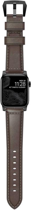Productafbeelding Nomad Traditional Strap Leather Brown Connector Black 40/38 mm (40 mm, Leer)