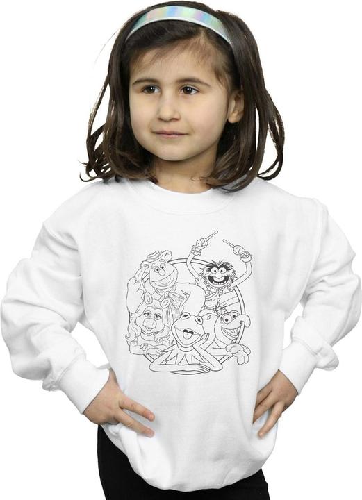 Produktbild Disney The Muppets Group Line Art Sweatshirt Mädchen (116)