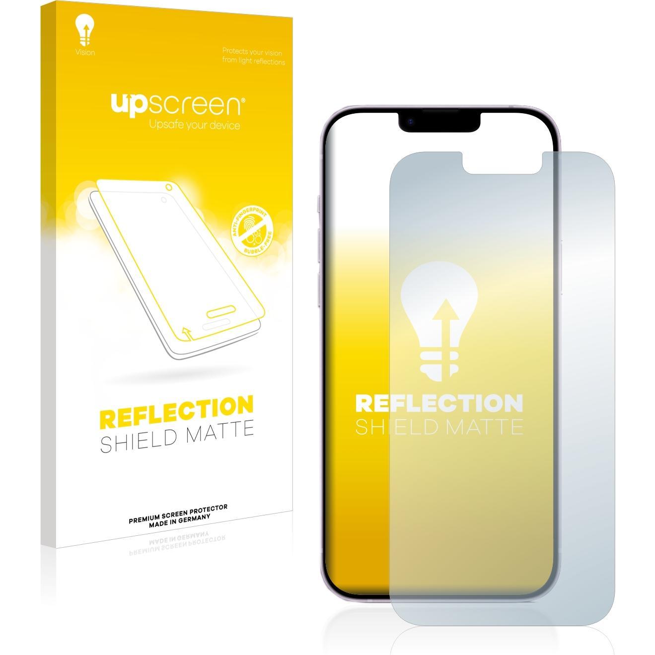 upscreen Reflection Shield Displayschutz Matt (1 Stück, Apple iPhone 14 Plus), Smartphone Schutzfolie, Schwarz