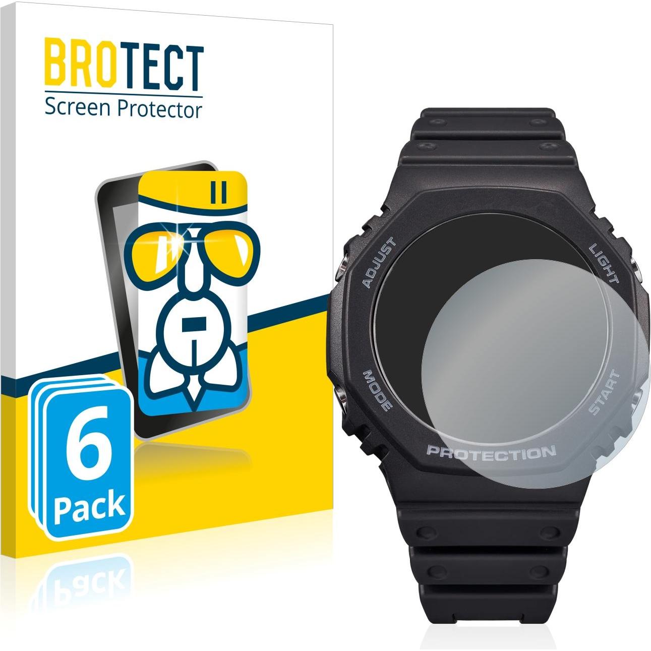 BROTECT AirGlass Panzerglasfolie, Smartwatch Schutzfolie, Transparent