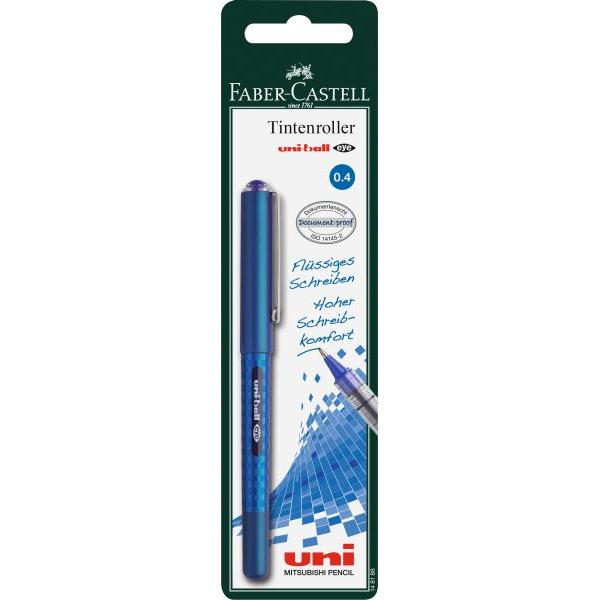 Thumbnail - Magni, Schreibstifte, uni-ball 148186 - Tintenroller uni-ball Eye Design, 0,4 mm, Blisterkarte, blau, 1 Stück (Blau, 1 x...