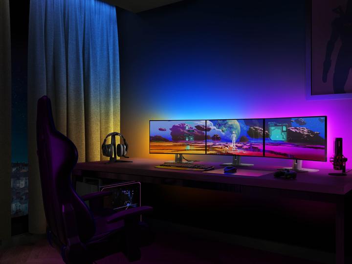 Actual product image Philips Hue Play Gradient incl. Bridge (Multicoloured, 187.50 cm, Indoor)