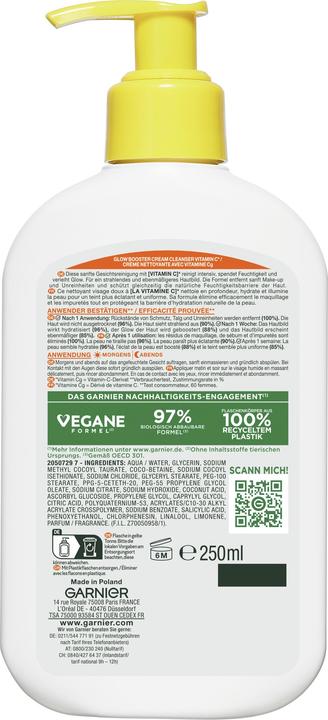 Actual product image Garnier Glow Booster (Cleansing gel, 250 ml)