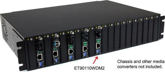 Actual product image StarTech 10/100 Mbps Ethernet Fiber / Optical Fiber Single Mode WDM Media Converter Kit SC 20 km - 100Base-FX