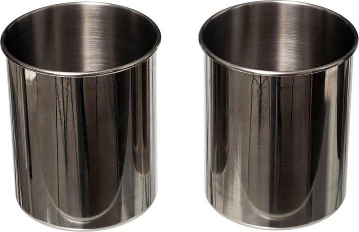 Actual product image 5Five 2 stainless steel containers with holder in bamboo