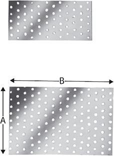 Actual product image Simpson Sst Perforated sheet (Punched strip, 1 pcs.)