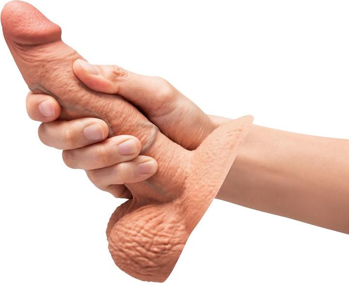 Actual product image Earthly Body Natürliches Dildo B-Vibe Silikon (12,6 CM)