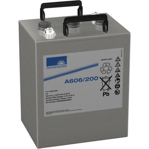Exide, Versorgungsbatterie, Sonnenschein A606/200 Blei Akku mit M8 Schraubanschluss 6V, 200000mAh (6 V, 200 Ah)
