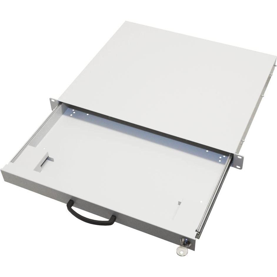 Thumbnail - Aixcase Keyboarddrawer 1H Emty Beige, Netzwerk Switch, Weiss