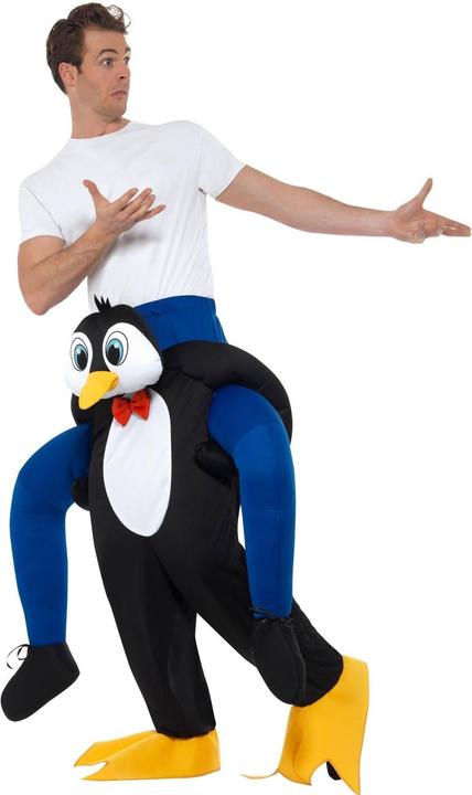 Actual product image Smiffys Unisex Adult Penguin Piggy Back Costume (One size)