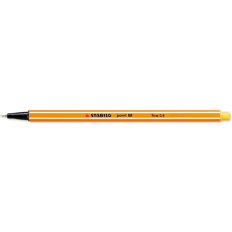 10x STABILO, Schreibstifte, point 88 Fineliner (Gelb, 1 x)