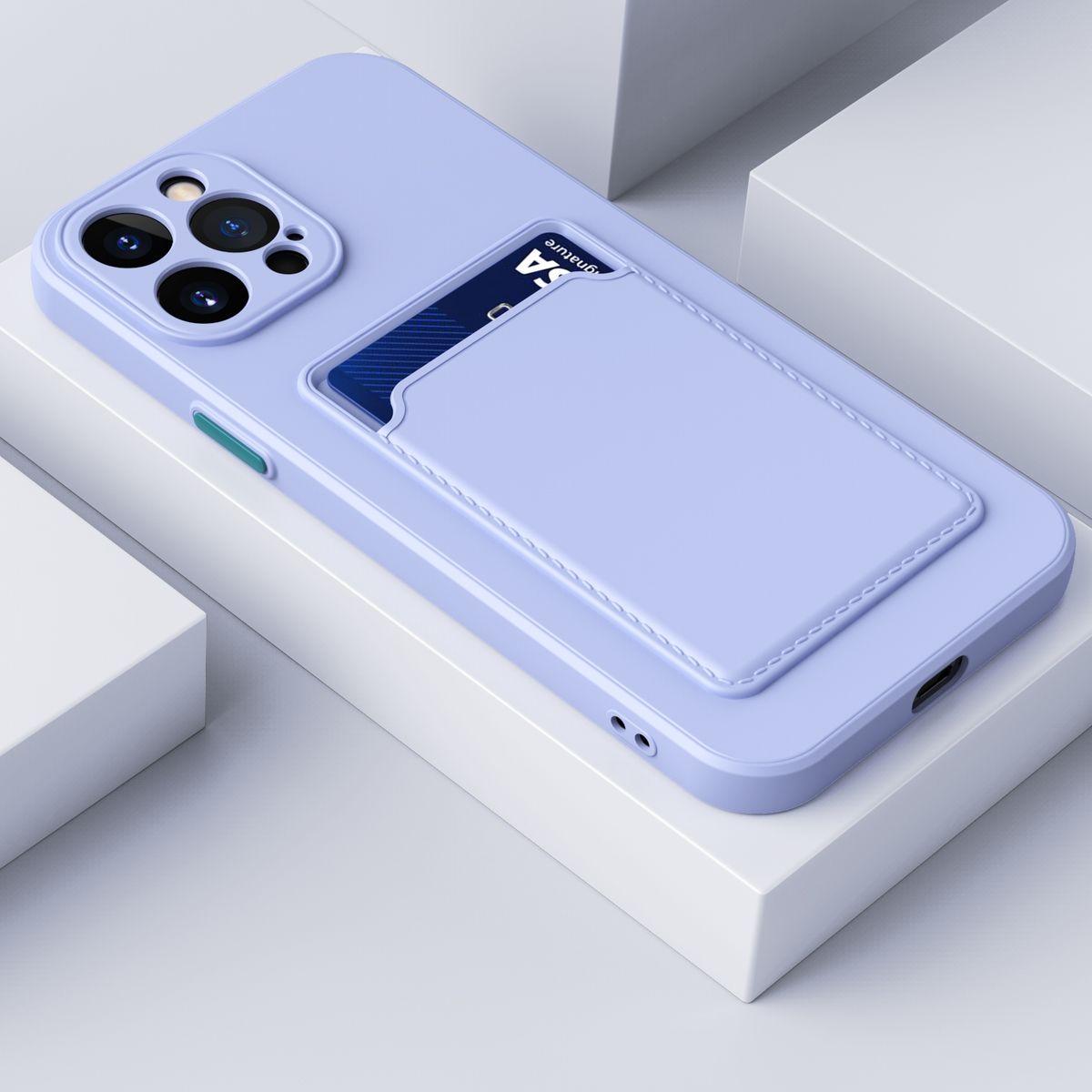 Thumbnail - König Design Schutz Handy Hülle für Apple iPhone 15 Pro Case Cover Etuis Bumper Kartenfach (Apple iPhone 15 Pro), Smartp...