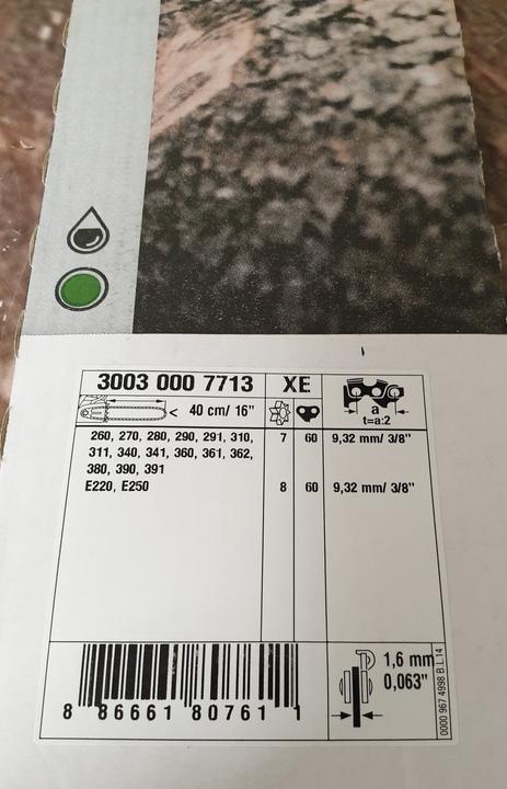 Produktbild Stihl Sägeketten Schiene L04 40 cm 14 Zoll 1,6 mm 0.063 Zoll 3/8 Zoll (Kettensäge, Kettensäge Schwert)