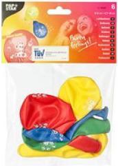 Actual product image Papstar Number balloon assorted colours 10