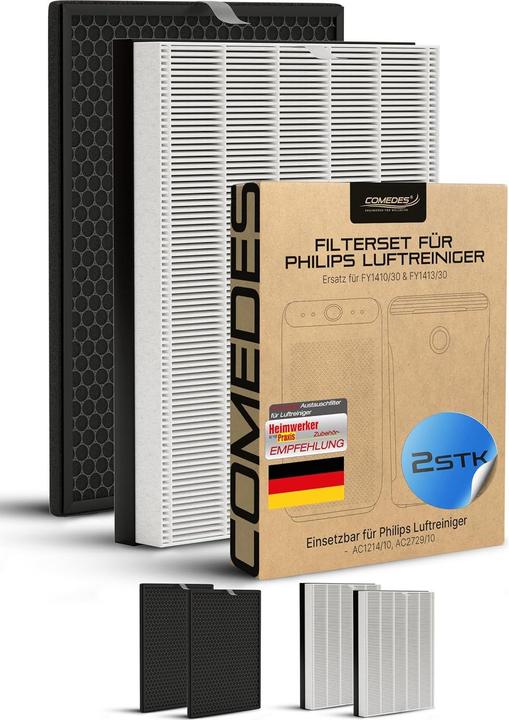 Produktbild Comedes Filter-Set für Philips Luftreiniger Series 1000/1000i (2x)
