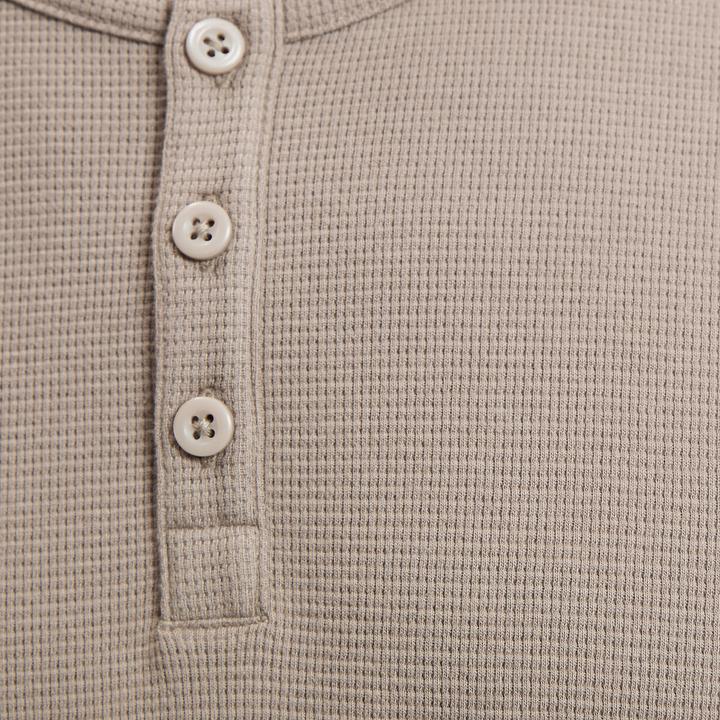 Actual product image La Redoute Collections Oberteil in T-Shirt-Form mit rundem Ausschnitt und kleiner Knopfleiste (M)