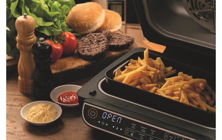 Immagine prodotto Ariete 4635 Air Fryer Grill, Friggitrice ad aria e Griglia, Bistecchiera,1700W, Capacità 8L, Friggi e Grigl