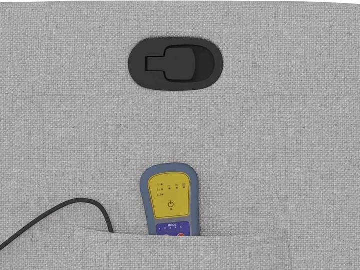 Actual product image VidaXL Massage chair cloud grey fabric