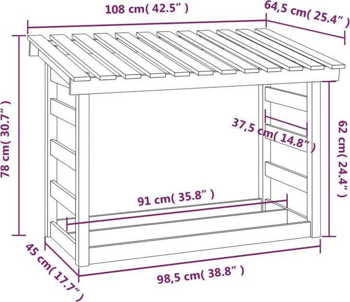 Image du produit VidaXL Shem (108 x 64.5 x 78 cm)