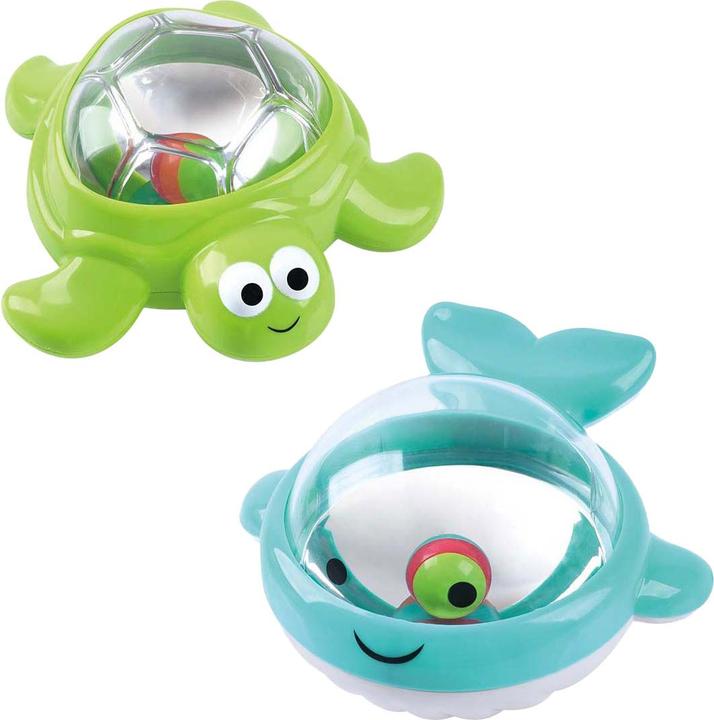 Play Tub Twinklers – Wal und Schildkröte, 2 Stück.