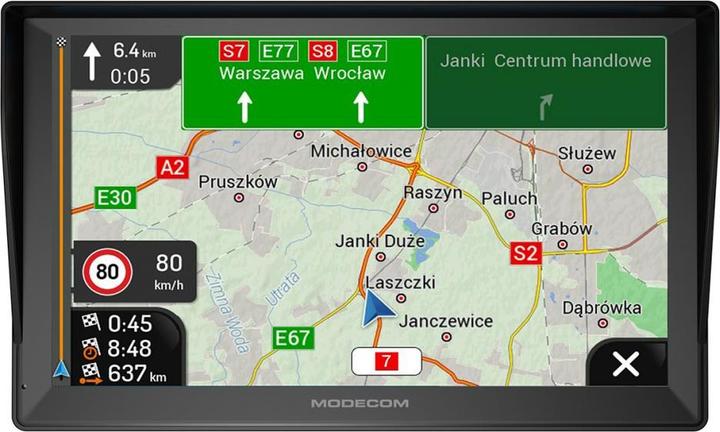 Actual product image Modecom FreeWAY CX 9.3 PLUS CAR NAVIGATION + iGO Navigation Truck (1 year update) (9")