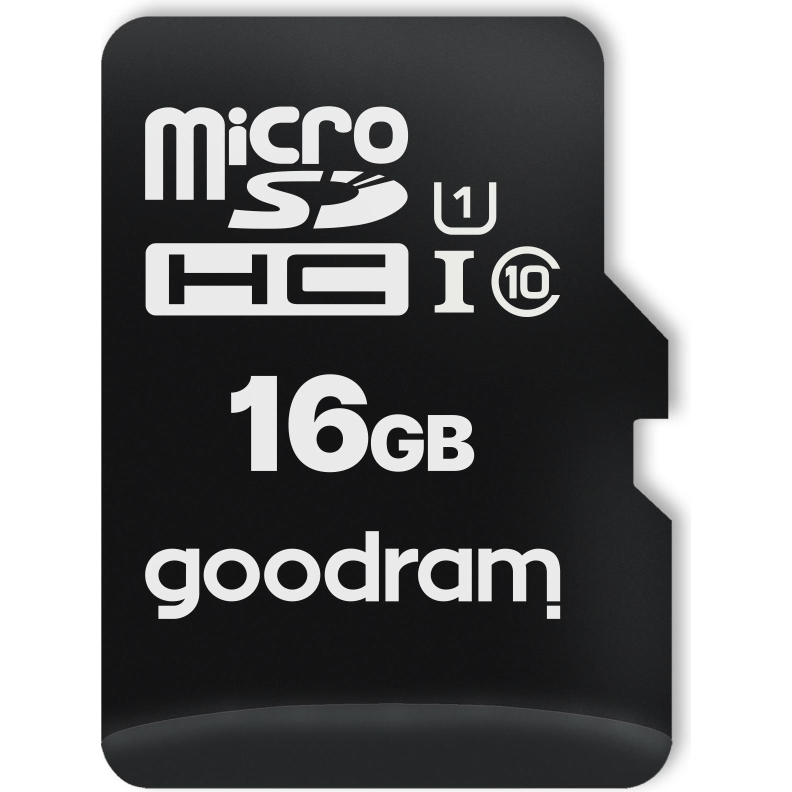 Thumbnail - Goodram M1A4-0160R12 memory card 16 GB MicroSDHC Class 10 UHS-I - High Capacity SD (Micr (16 GB, microSDHC, U1, UHS-I), ...